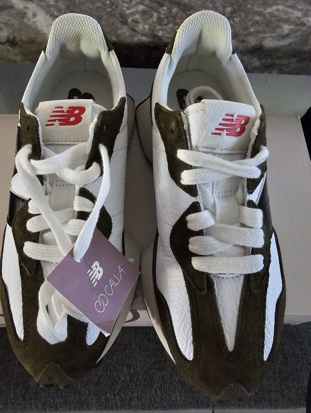 New Balance x CALIA 327 Tortoise Women’s Size 6 Olive White WS327CAL New - Picture 4 of 9